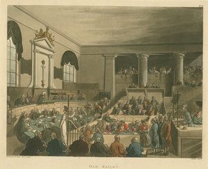 Old Bailey, 1809 de Pugin and Rowlandson